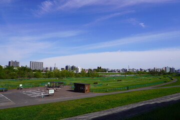 豊平川の河川敷