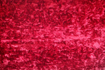 crushed red  velvet fabric background texture