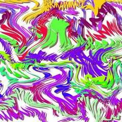 Colored spots form islands with shadows.