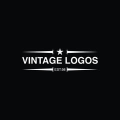 Retro Vintage Insignia  Logotype  Label or Badge Vector design element  business sign template