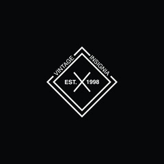 Retro Vintage Insignia  Logotype  Label or Badge Vector design element  business sign template