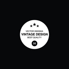 Retro Vintage Insignia  Logotype  Label or Badge Vector design element  business sign template