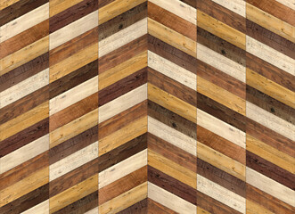 壁紙やフローリングに、モダンな木組みパターン