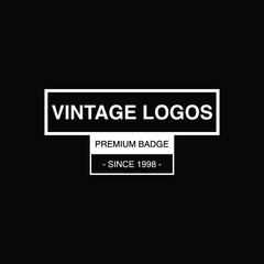 Retro Vintage Insignia  Logotype  Label or Badge Vector design element  business sign template