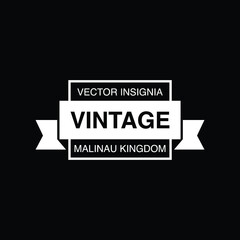 Retro Vintage Insignia  Logotype  Label or Badge Vector design element  business sign template