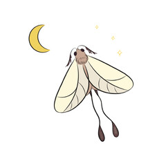 minimalistic butterfly, made in calm pleasant colors.