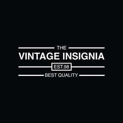 Fototapeta premium Retro Vintage Insignia Logotype Label or Badge Vector design element business sign template