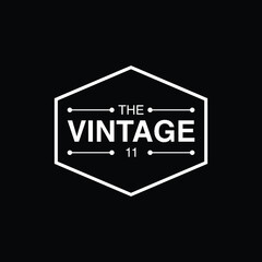 Retro Vintage Insignia  Logotype  Label or Badge Vector design element  business sign template