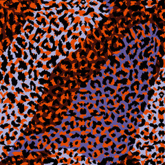 pattern design of leopard animal print vector