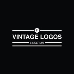 Retro Vintage Insignia, Logotype, Label or Badge Vector design element, business sign template