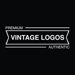Retro Vintage Insignia, Logotype, Label or Badge Vector design element, business sign template