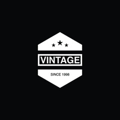 Retro Vintage Insignia, Logotype, Label or Badge Vector design element, business sign template
