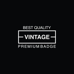 Retro Vintage Insignia, Logotype, Label or Badge Vector design element, business sign template
