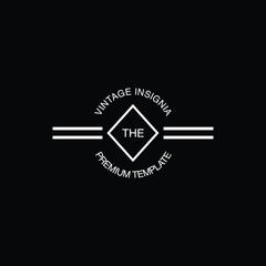 Retro Vintage Insignia, Logotype, Label or Badge Vector design element, business sign template