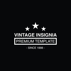 Naklejka premium Retro Vintage Insignia, Logotype, Label or Badge Vector design element, business sign template