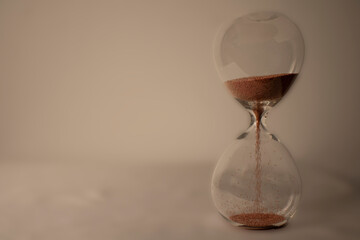 hourglass with sand