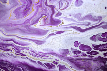 Marble purple acrylic texture. Agate ripple background.