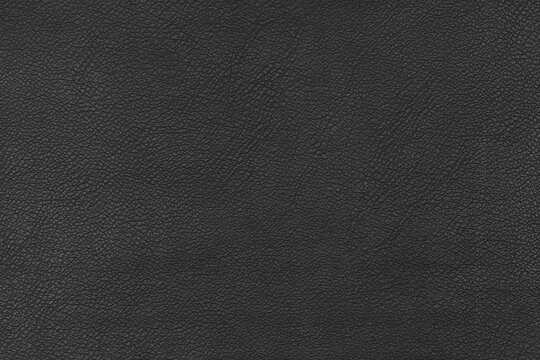 Natural black leather background texture. blank for the designer. Textured surface of dark skin product