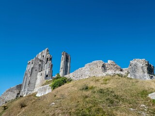 old castle ruins in Dorset England