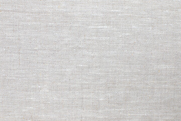 texture of natural linen fabric of gray color close-up. background for your mockup