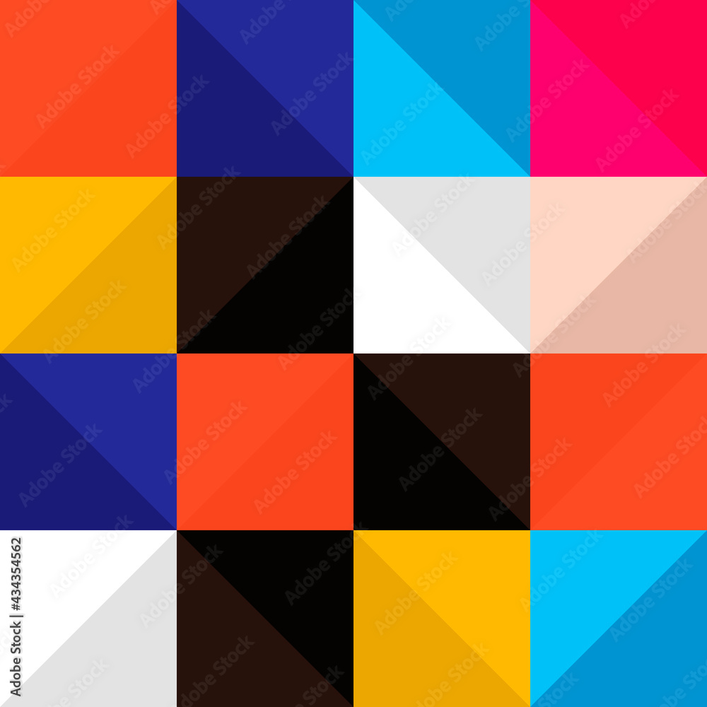 Poster ranfom color tile. vector and colorful tiles.