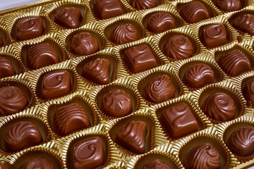 Open box of chocolate treets