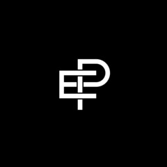 Letter EP logo or icon design