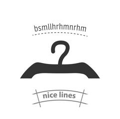 hanger simple vector icon. coat hanger isolated icon