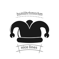 joker cap simple vector icon. joker cap isolated icon