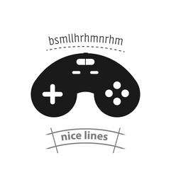 Joystick simple vector icon. gamepad isolated icon. Joystick icon