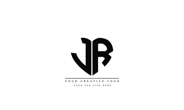 	
Letter Logo Design With Creative Modern Trendy Typography JR RJ J R