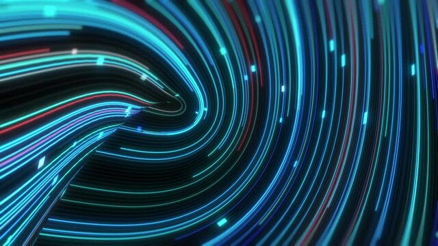 Abstract technology background, big data digital  line wave business concept