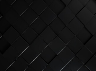 Fototapeta na wymiar Abstract black blocks or cubes background. 3d Rendering.