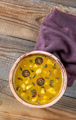 Fototapeta na wymiar Bowl of yellow curry