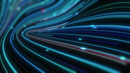 Abstract technology background, big data digital  line wave business concept - Powered by Adobe