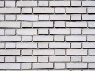 Un mur en briques blanches