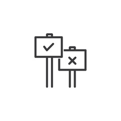 Tablets with checkmark, vector,icon.