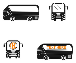 Air port Bus vector, air port Bus sign symbol icon vector , air port Bus silhouette.
