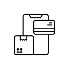  Payment Method vector outline icon style illustration. EPS 10 File