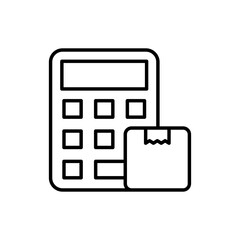 Cargo Collection vector outline icon style illustration. EPS 10 File