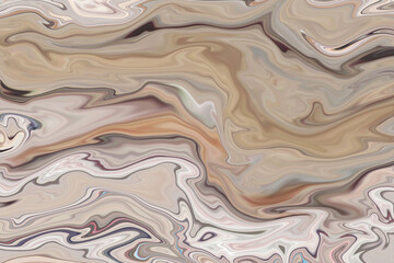 Obraz premium Natural abstract marble background. Liquid brown and grey texture. illustration in the fluid art style