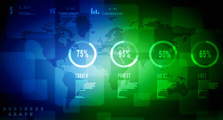 2D Digital Abstract Business Networking background
