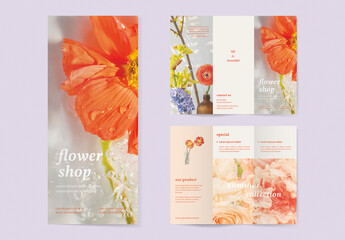 Flower Shop Brochure Template