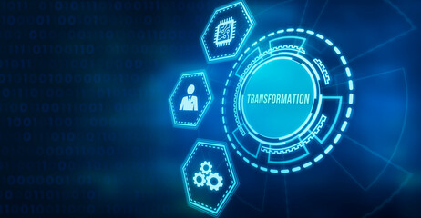 Internet, business, Technology and network concept.Business Transformation. Future and Innovation Internet and network concept