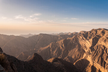Sunset View of Hajar Mountains 