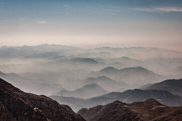 Sunset View of Hajar Mountains 