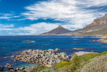 Foto auf Leinwand panaramic view on Hout Bay, the southern Harbor of Cape Town, South Africa © Uwe