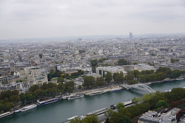 Obraz premium Paris vu du Ciel