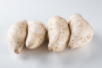 Sweet potato isolated on white background