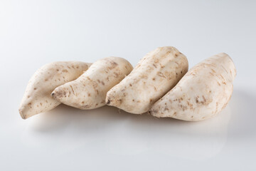 Sweet potato isolated on white background